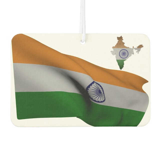 Indian flag car air freshener (Front)