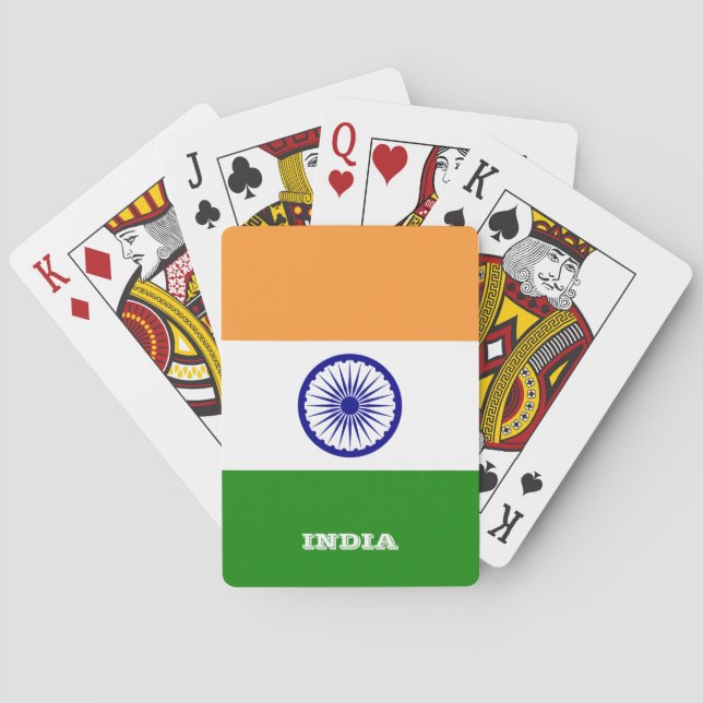Indian Flag Games, India Playing Cards (Back)