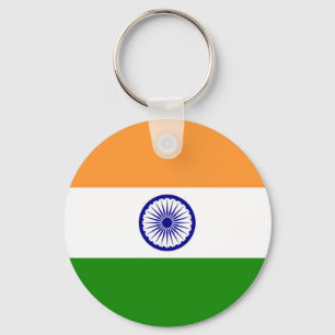 Indian Flag - High Quality Image Key Ring