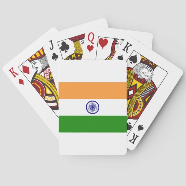 Indian Flag - High Quality Image Playing Cards (Back)
