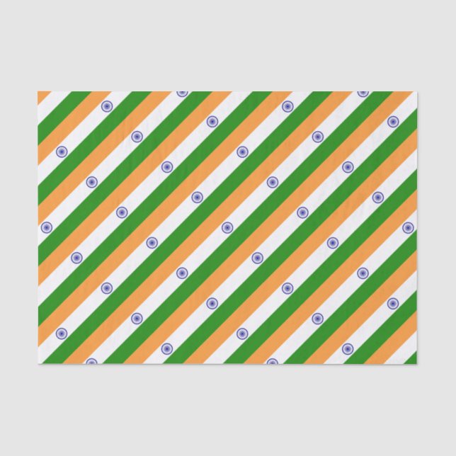 Indian Flag - High Quality Image Tissue Paper (Front)