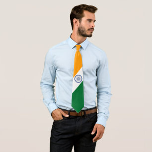 Indian Flag Independence Day Men's Tie