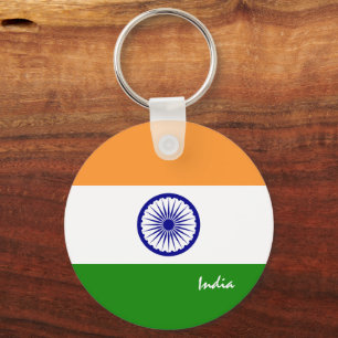 Indian Flag & India holiday, patriots / sports Key Ring