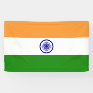 Indian Flag (India) (South Asian Country) (Bharat) Banner