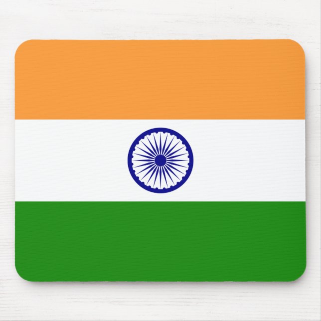 Indian Flag (India) (South Asian Country) (Bharat) Mouse Mat (Front)
