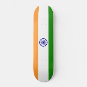 Indian Flag (India) (South Asian Country) (Bharat) Skateboard