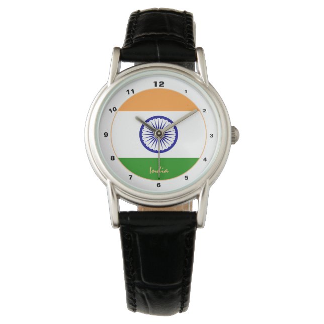 Indian Flag & India trendy fashion /design watch (Front)