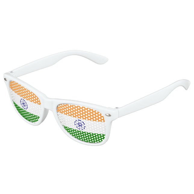 Indian flag kids sunglasses (Angled)
