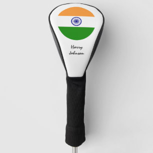 Indian Flag & Monogrammed Golf Clubs Covers