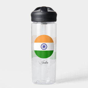 Indian Flag, Patriotic India Water Bottle