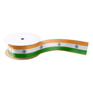 Indian flag ribbon satin ribbon