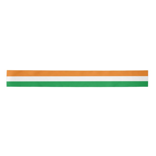 Indian Flag Tri-Colours "tiranga"  Satin Ribbon (Front)