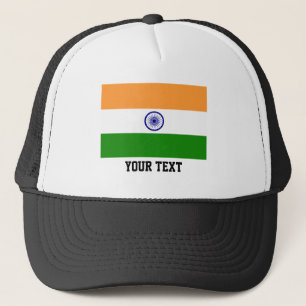 Indian flag trucker hat