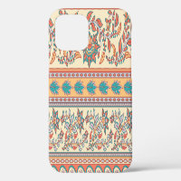 Indian Floral Borders Seamless Pattern