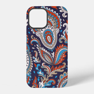 Indian floral paisley medallion pattern. Ethnic Ma iPhone 12 Case