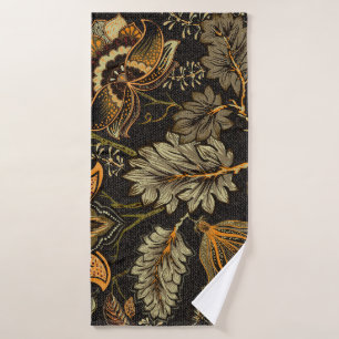 Indian floral paisley, seamless ethnic pattern. bath towel
