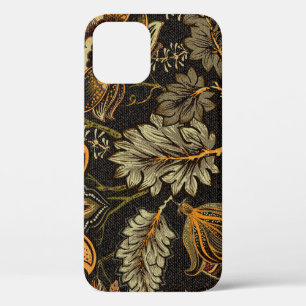 Indian floral paisley, seamless ethnic pattern. iPhone 12 case