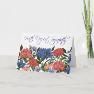 Indian Floral Sympathy Card