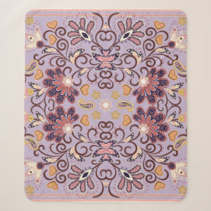 Indian floral tablecloth: lovely pastel pattern sherpa blanket