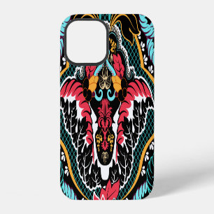Indian Floral: Vintage Seamless Wallpaper. iPhone 12 Case