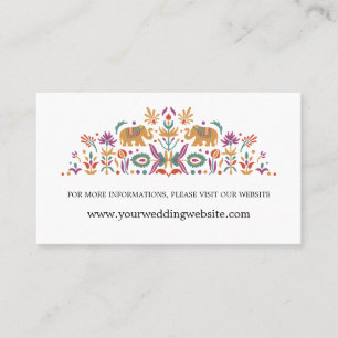 Indian Flower Elephant Jade green Online Website  Business Card