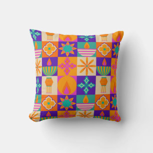 Indian Folk Art Pattern Design – Traditional Cushion