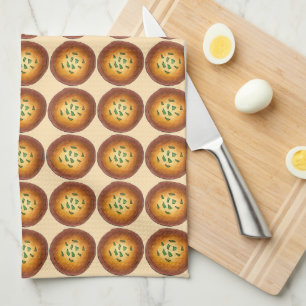Indian Food Cooking Mithai Sweets Malpua Chef Tea Towel