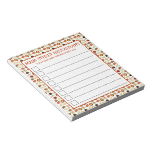 Indian Food Cuisine India Restaurant Promo Notepad
