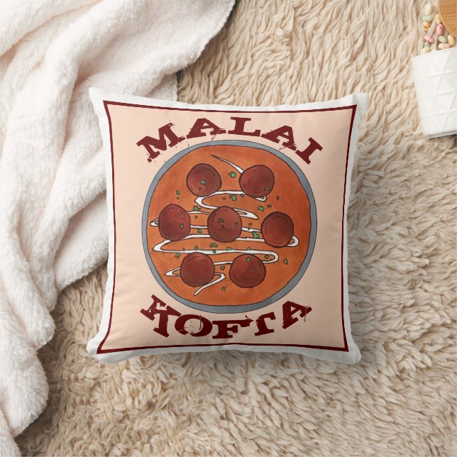 Indian Food Cuisine Malai Kofta Vegetarian Dish Cushion (Blanket)