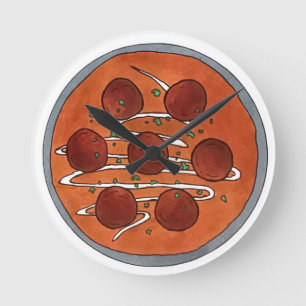 Indian Food Cuisine Malai Kofta Vegetarian Dish Round Clock