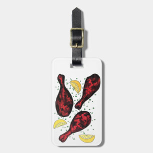 Indian Food Tandoor Cooking Tandoori Chicken Luggage Tag
