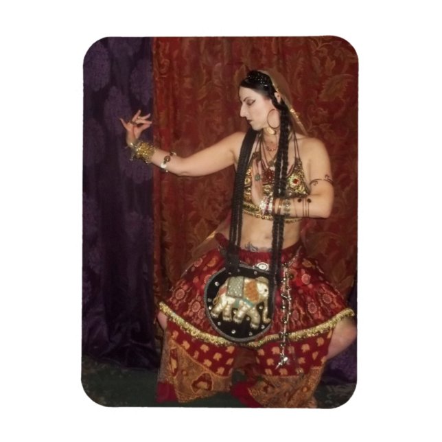 Indian Fusion Dancer Magnet (Vertical)