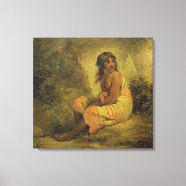Indian Girl, 1793 (oil on canvas mounted on panel) (Front)