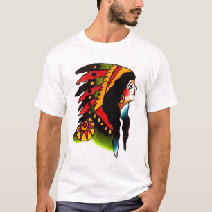 Indian girl head Percy Waters by Gentle T-Shirt