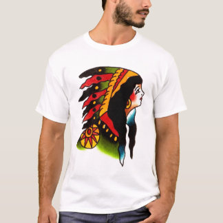 Indian girl head Percy Waters by Gentle T-Shirt