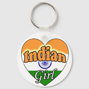 Indian Girl Key Ring