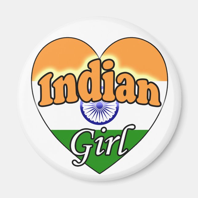 Indian Girl Magnet (Front)