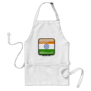 Indian glossy flag standard apron