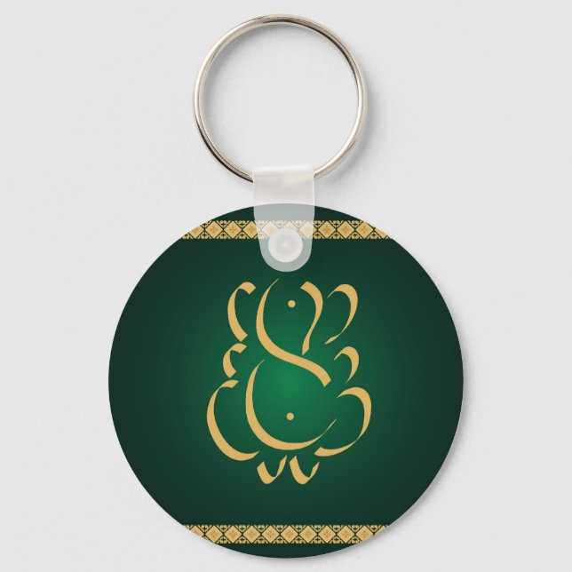 Indian God Ganesha - Keychain (Front)