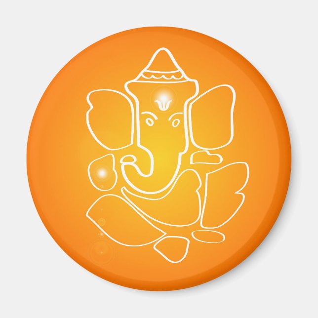 Indian God Ganesha - Magnet (Front)