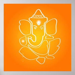 Indian God Ganesha - Poster