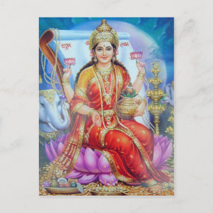indian god postcard