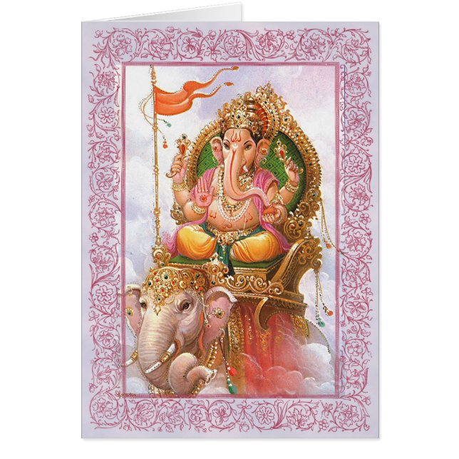 Indian Gods/Ganesha - Greeting Card (Front)