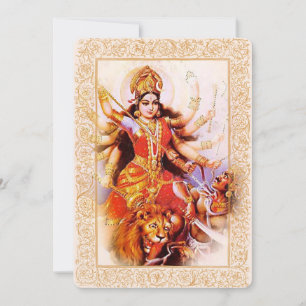 Indian Gods/Ma Durga - Invitation Card