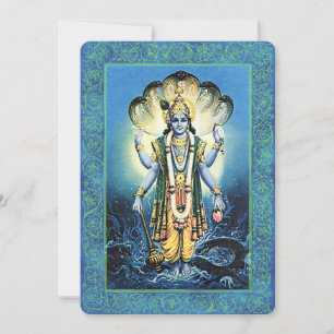Indian Gods/Vishnu - Invitation Card