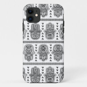 Indian Hand Drawn Hamsa Doodle iPhone 11 Case