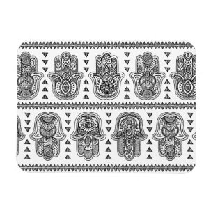 Indian Hand Drawn Hamsa Doodle Magnet