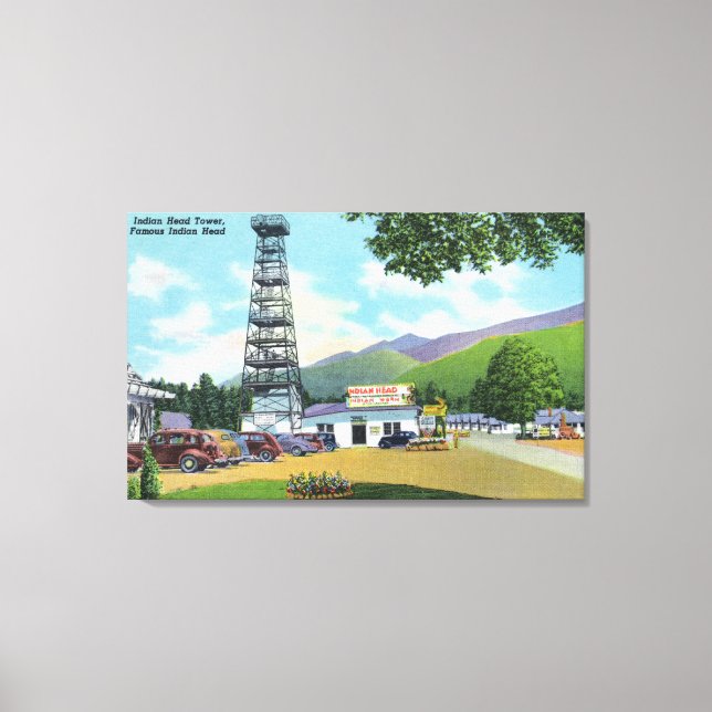 Indian Head and Indian Head Tower View Canvas Print (Front)