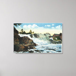 Indian Head and Old Man of the Falls View Canvas Print