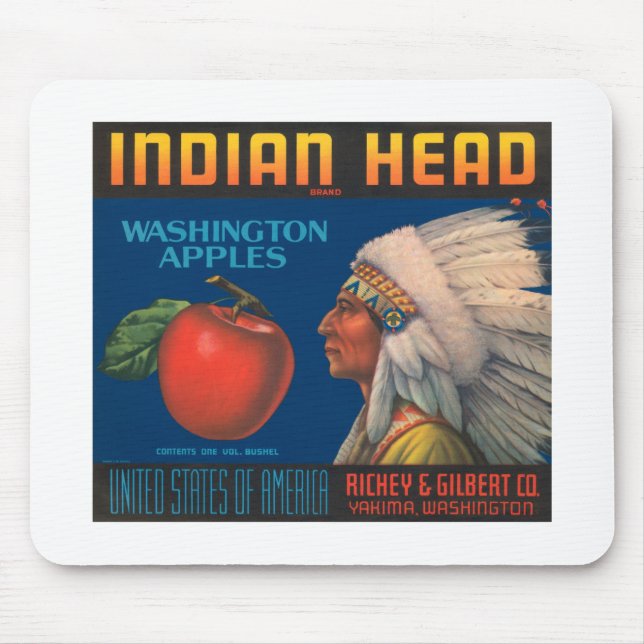 Indian Head Mouse Mat (Front)